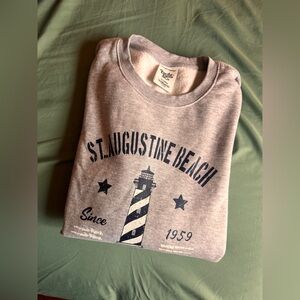 Gray St. Augustine Beach Sweatshirt XL